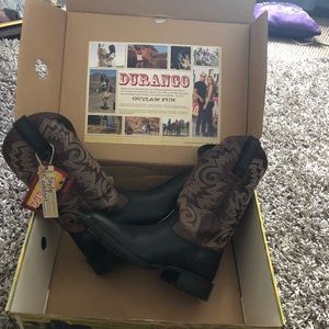 Durango Mustang Square Toe Boots So. 10.5